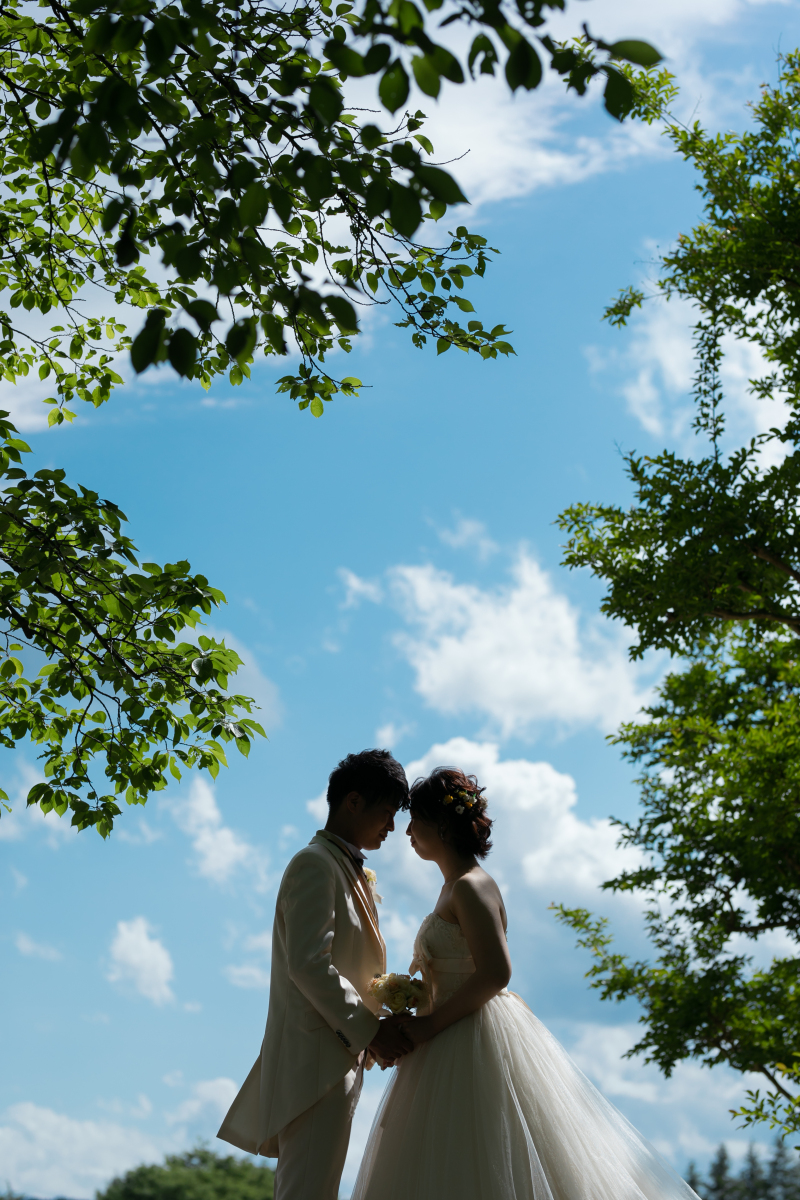 青空の下・・・