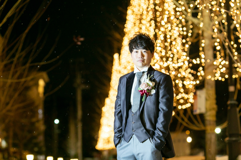 ご新郎様ソロショット
