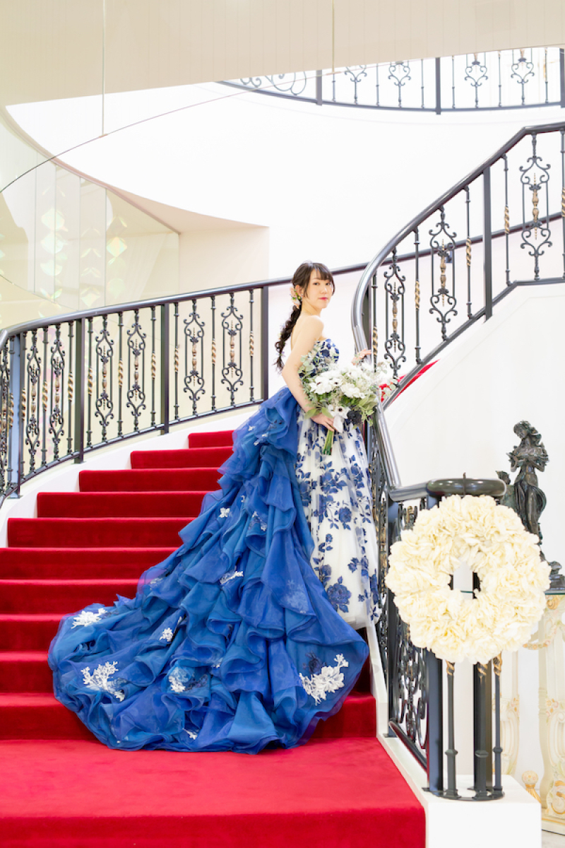 カラードレス撮影START!!