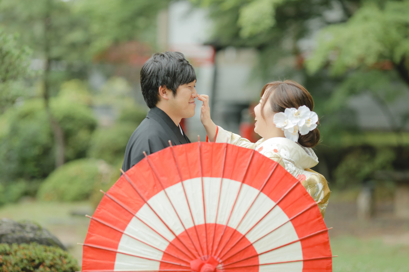 番傘も使いながら