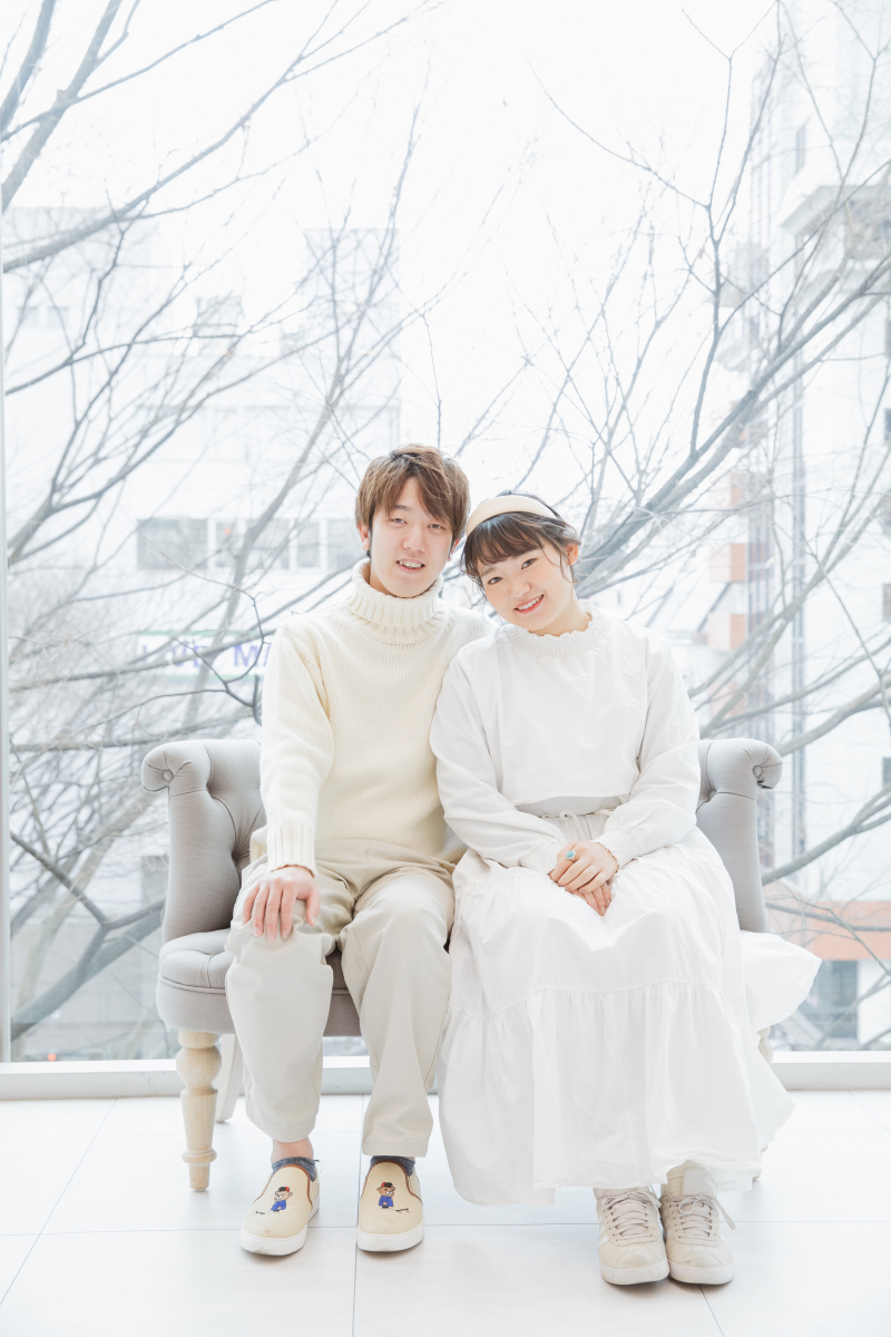 ケヤキをバックに☆