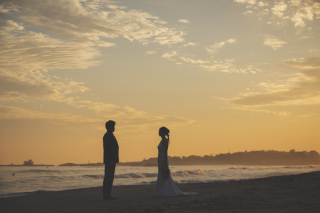 海で夕景ショット＊