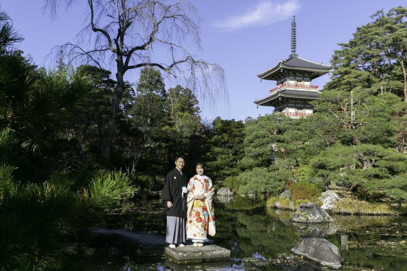 澄んだ青空をバックにパシャリ！