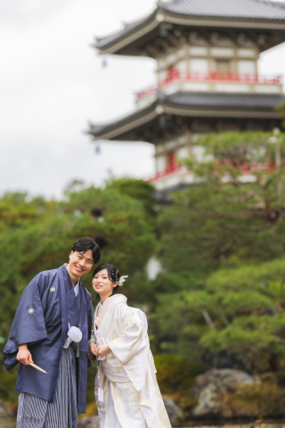 【和庭園ロケーショフォト】四季を感じながら♪和の雰囲気溢れる庭園で撮影