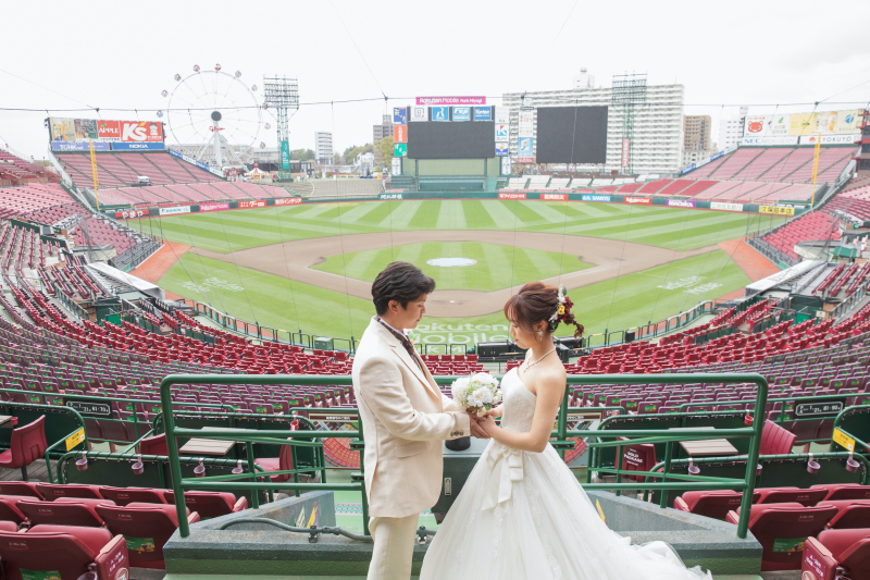 楽天モバイルパークでフォトウェディング＊