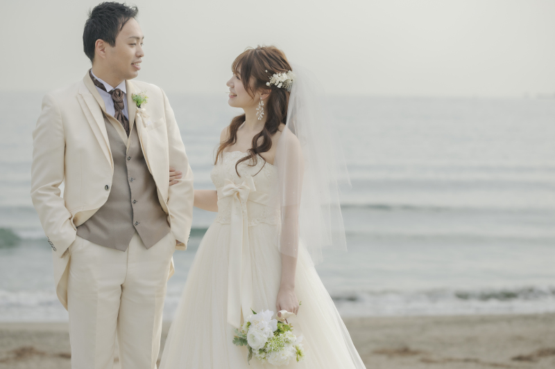 七ヶ浜で洋装撮影！