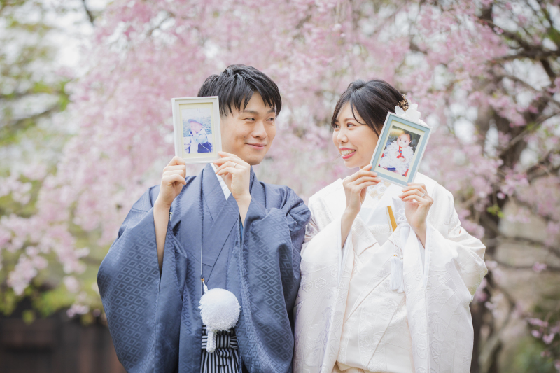 小さな頃の写真と一緒に！