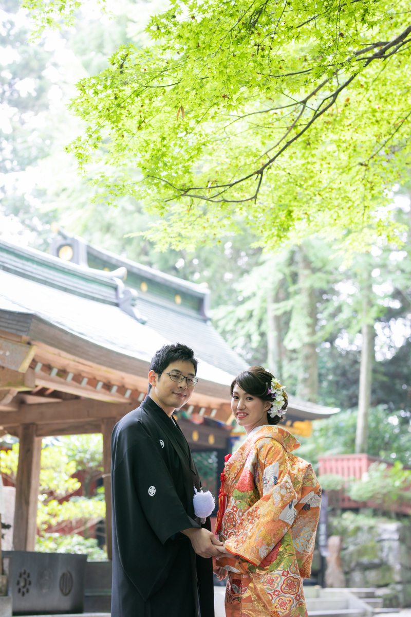 艶やかな色打掛