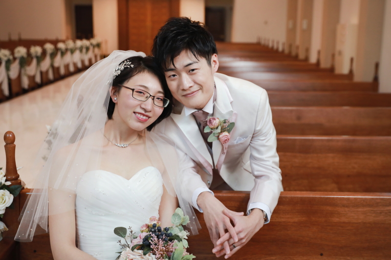 仲睦まじくカメラ目線で