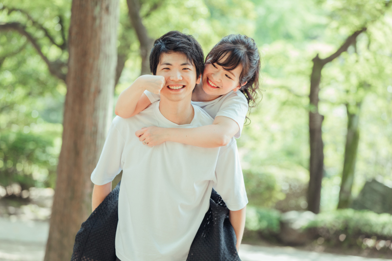 おんぶショット