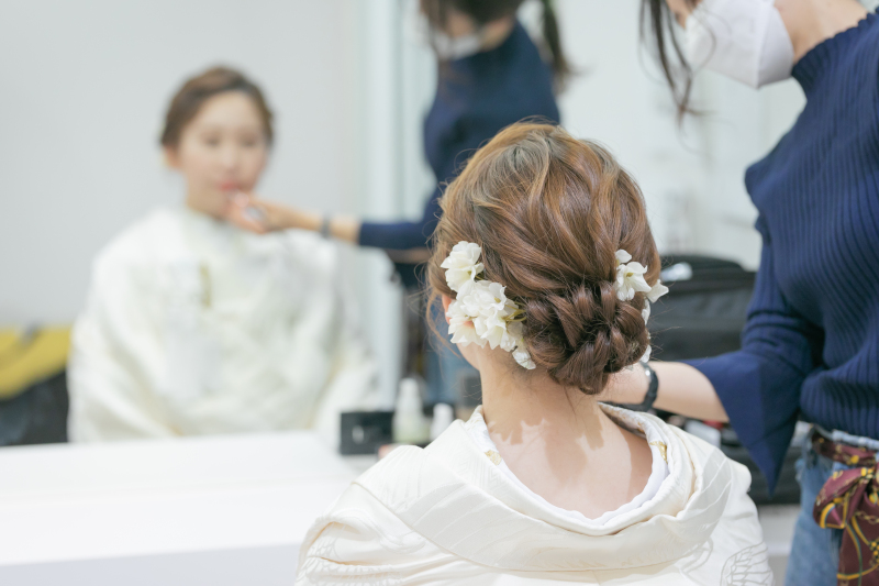 お支度ショット