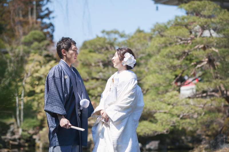 春晴れの下撮影スタート!