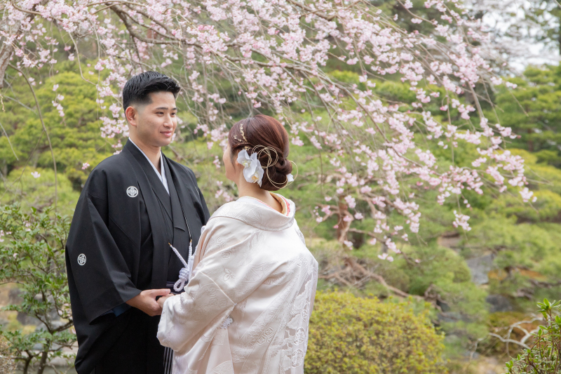 桜和装ロケーション撮影