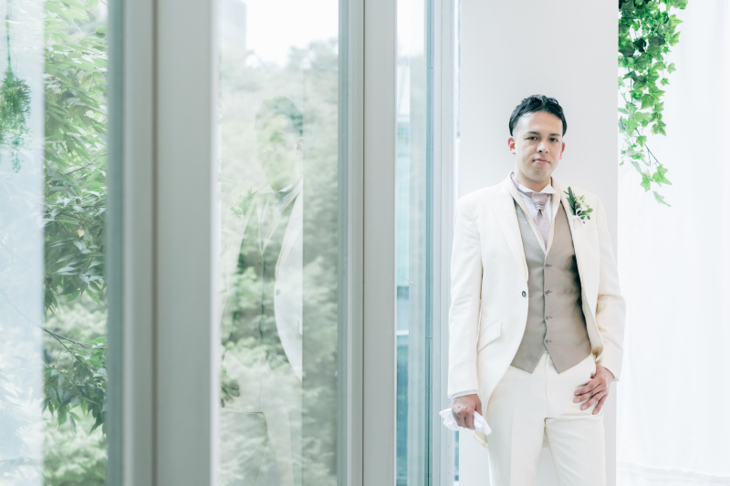 ご新郎様ソロショット