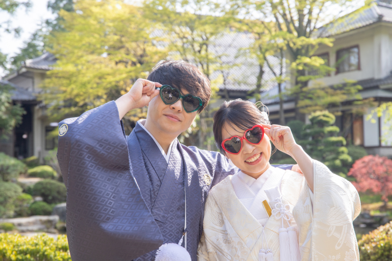 サングラスで！