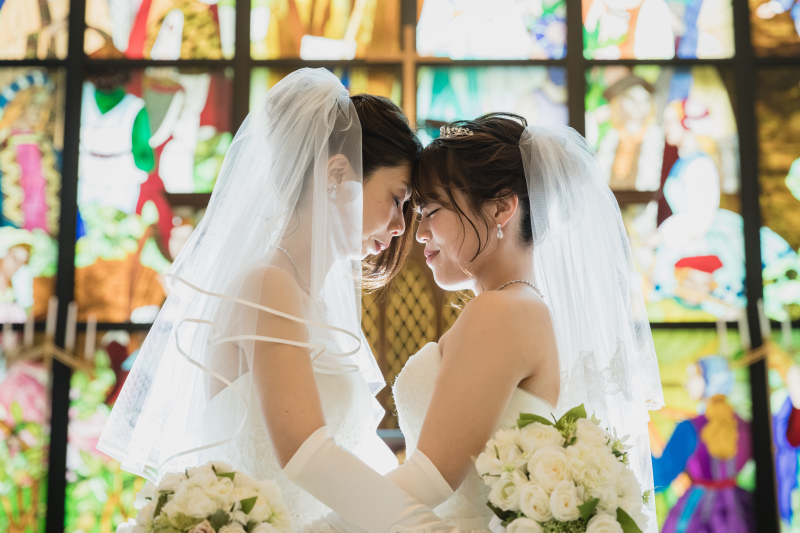 向かい合って・・・