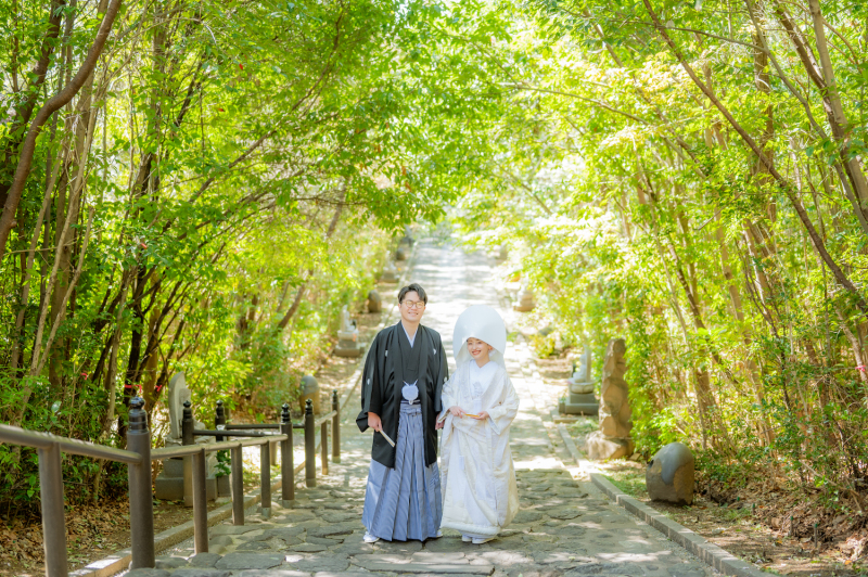 ご新婦様綿帽子にチェンジです!