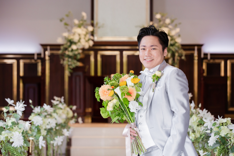 ご新郎様ソロショット