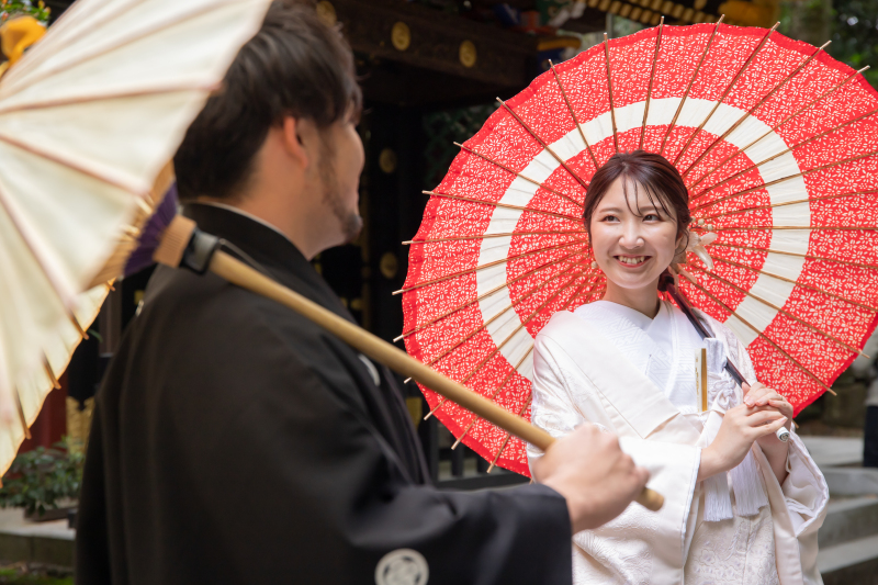 見つめあいショット
