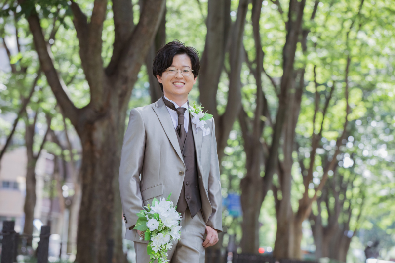 ご新郎様ソロショット