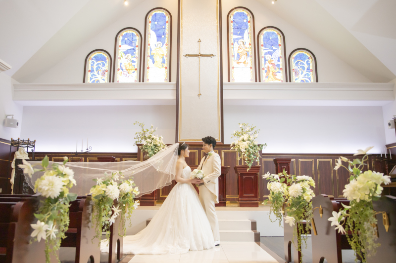 ベールなびかせショット！