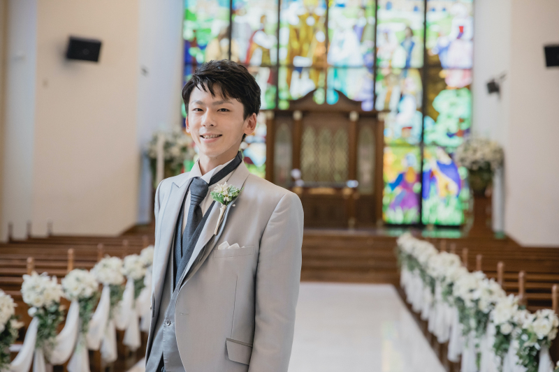 ご新郎様ソロショット