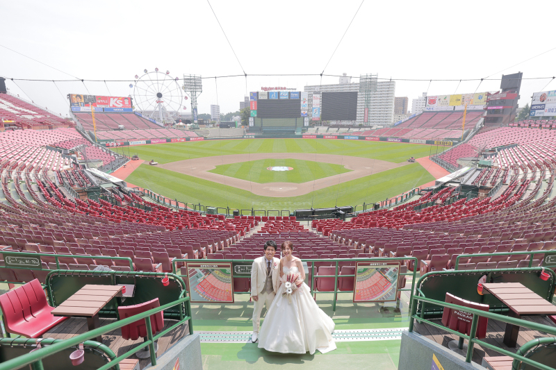 球場全体と一緒に♪