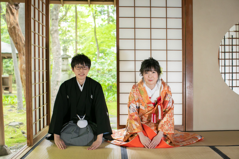 ＊新緑と茶室撮影＊