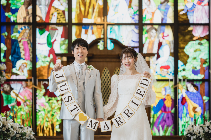 ガーランドを持って♪