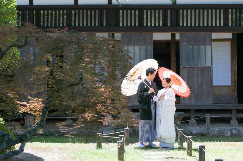 日本庭園での撮影
