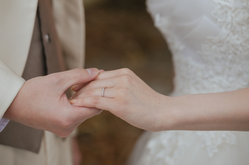 思い出の指輪もしっかりと！お手元ショット♡