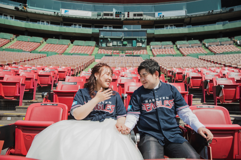 観戦席もふたりじめ♡