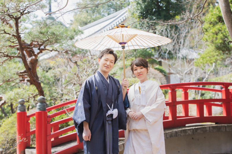 番傘で相合い傘♡