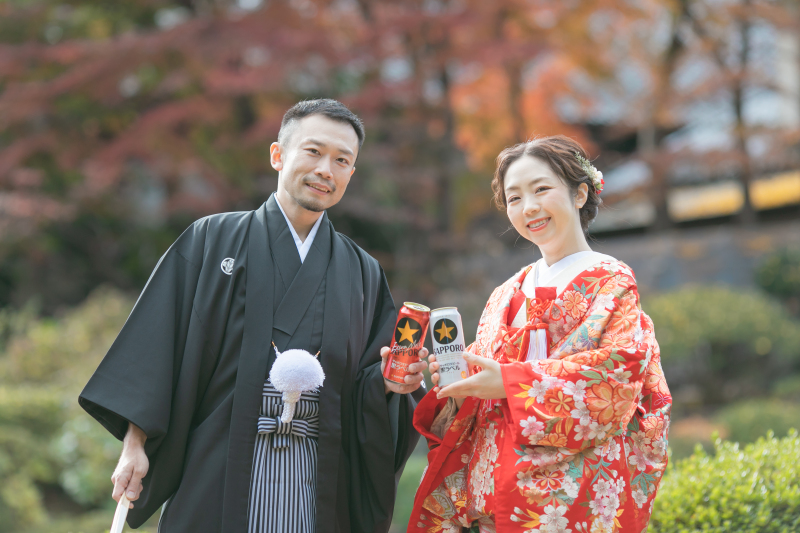 お持ちいただいた小物を使って