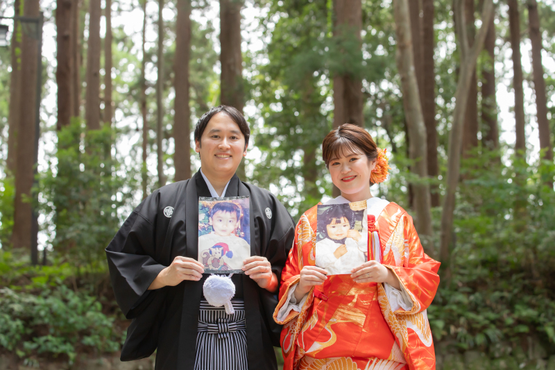 幼少期の写真をつかって　