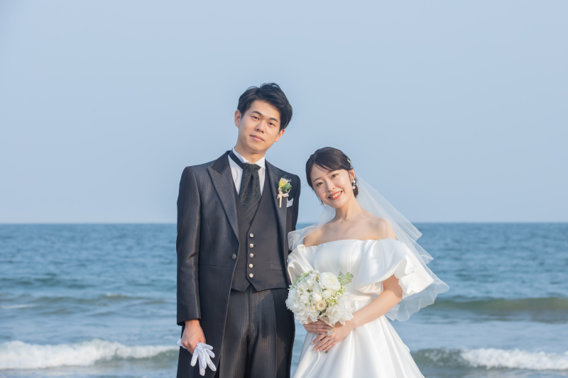 とてもいい天気の中、七ヶ浜での撮影スタートです!