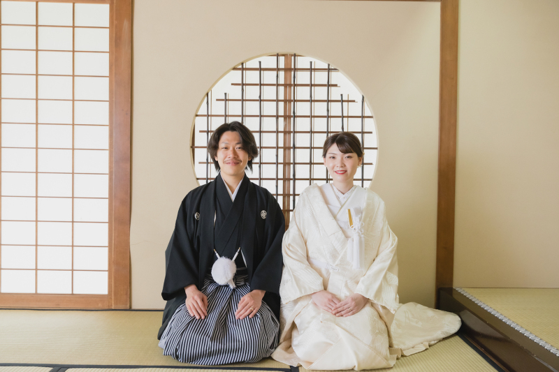 最後は正座ショットで