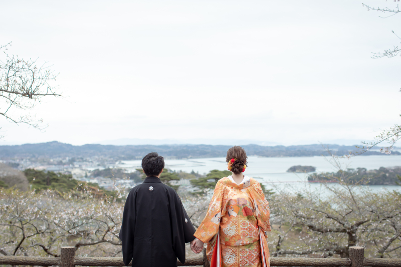 松島を眺めながら