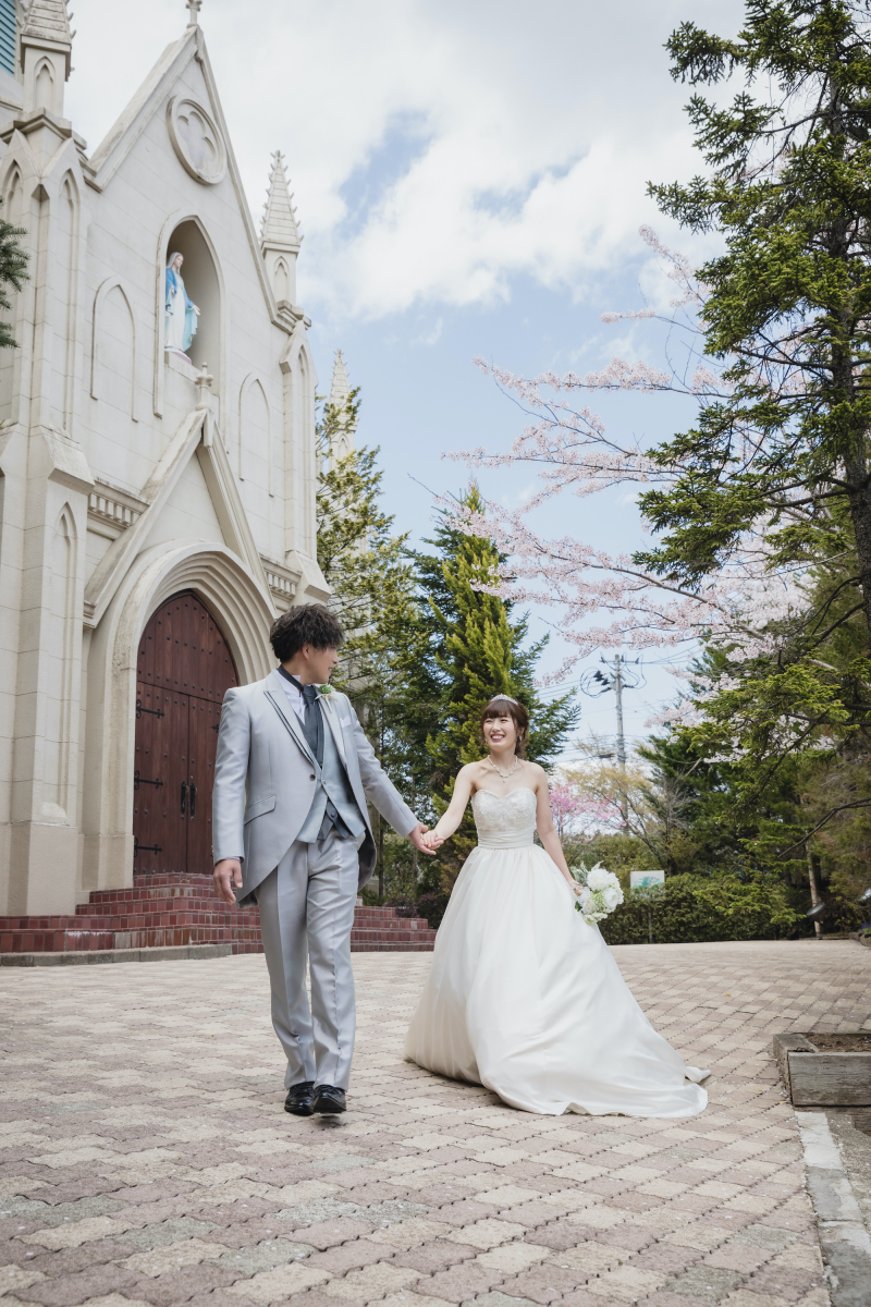 チャペル外にて