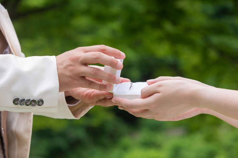 プロポーズ風ショット