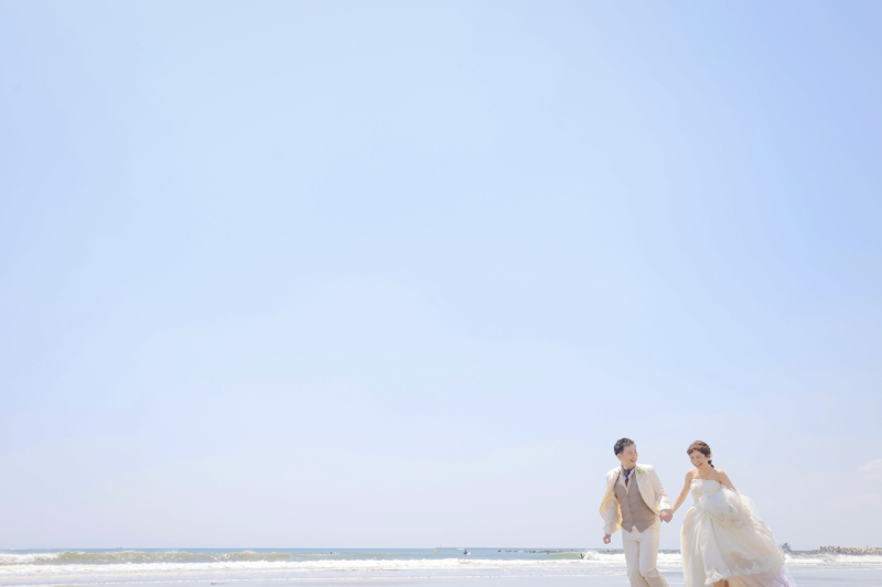 快晴のもと、撮影スタート♪