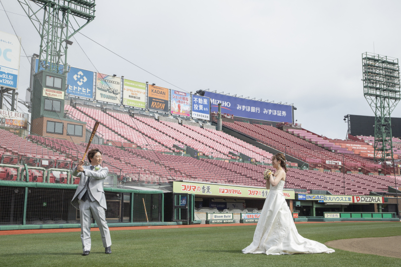 楽天イーグルスファン必見！楽天モバイルパークでフォトウェディング