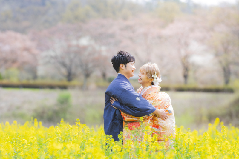 菜の花畑での撮影です*