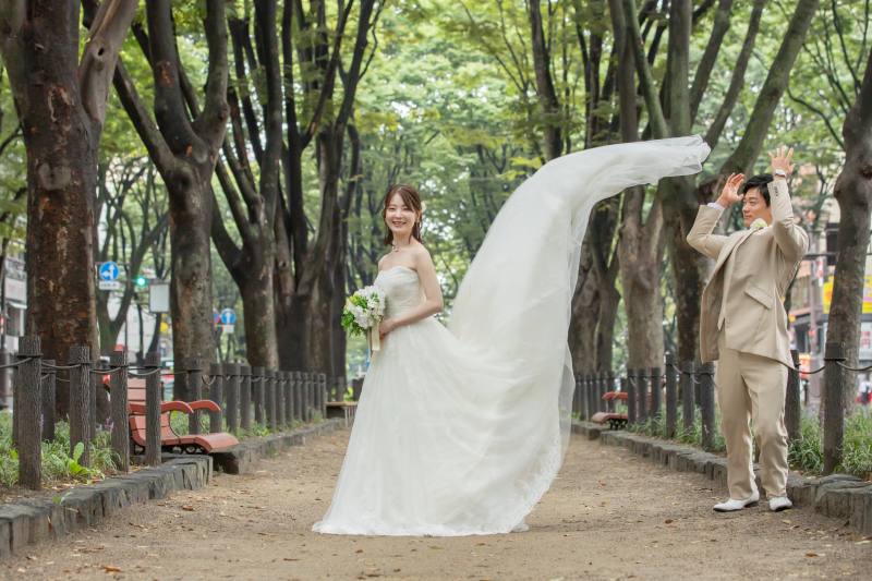 トレーンをふわっと