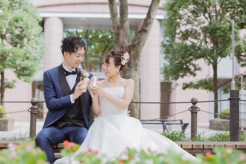 ベンチにこしかけて・・・