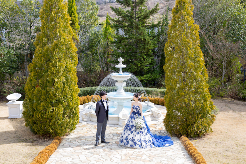 噴水前に移動して撮影！