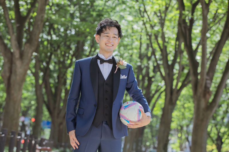 ご新郎様ソロショット