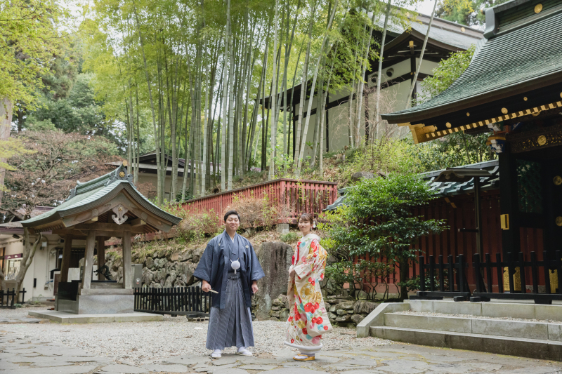 緑をバックに撮影も！