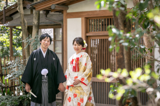 和装ロケーション＋洋装スタジオ撮影