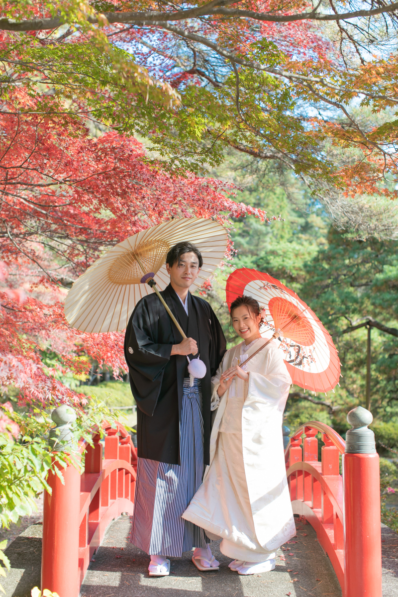 紅葉と一緒に♡